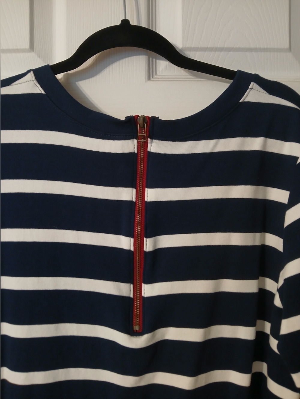 Nautical Striped Cotton Plus Dress Made in Canada NWOT 3X - Picture 5 of 7